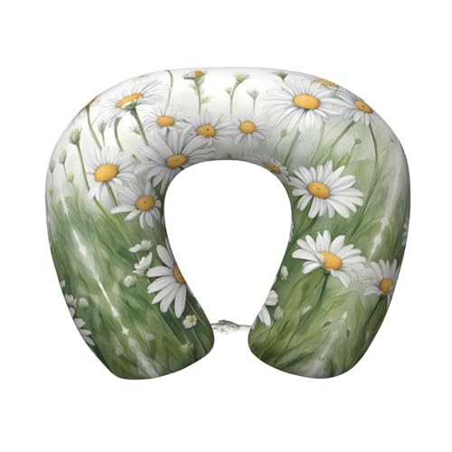 Almohada de Viaje U de Espuma Viscoelástica Negra