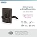 SCHLAGE Accent Lever with Addison Trim Non-Turning Lock in Aged Bronze - Right Handed - F170 ACC 716 ADD RH