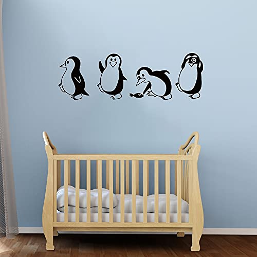 Kaibeiyuan Penguin Wall Stickers Decal Removable Art Murals Home Background Decoration For Bedroom Classroom Living Room Office Gym #TOP3
