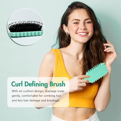 Image of (PACK OF 1) Curl Defining Brush, Curl Hair Brush, Curl Define Styling Brush, for Combing and Shaping Men's and Women's Curls to Reduce Pulling
