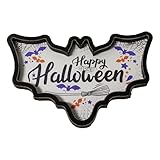 Style distinctif: créez une ambiance effrayante avec ce plateau de chauve-souris Halloween . Son design accrocheur ajoute de l'élégance et du mystère à vos décorations tout en étant une pièce maîtresse pratique pour vos friandises. Un ajout incontournable qui impressionnera vos invités et deviendra le point culminant de votre décoration intérieure