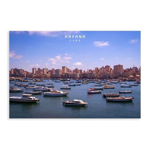Affiche La Havane 1 cadeau idéal de décoration de chambre et paysage pour bureau