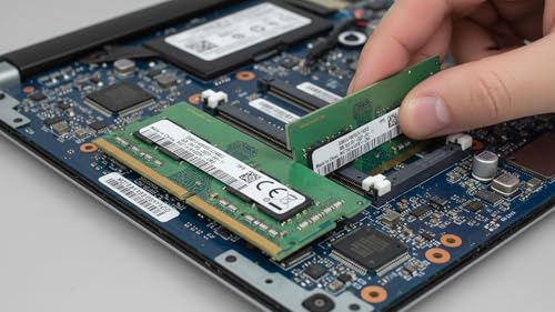 Image of 8GB DDR4 2400MHz Laptop RAM PC4-19200 (PC4-2400T) 260-Pin SODIMM 1Rx8 Single Rank 1.2V Notebook Memory Module Replacement for Part M471A1K43CB1-CRC