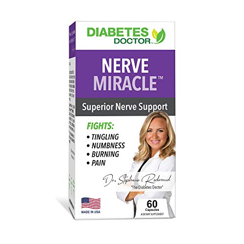 Diabetes Doctor Nerve Miracle - Neuropathy and Type 2 Diabetes Support - All-Natural Blend with Mega Dose of Alpha Lipoic Acid - for Foot and Leg Pain