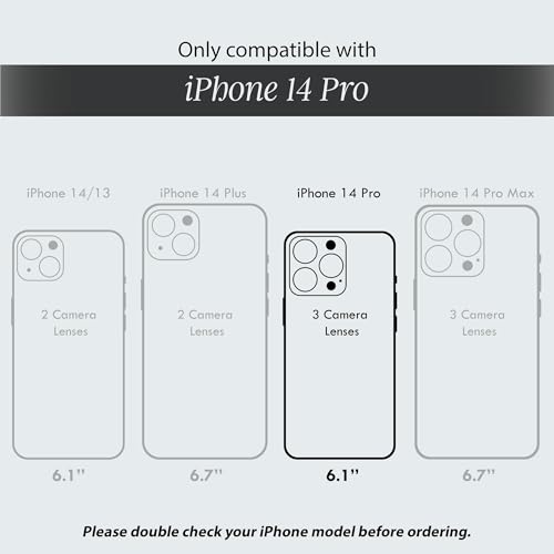 Image of COCOMII Rectangle for iPhone 14 Pro Case, Ivory Tortoiseshell