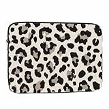 Nicokee Laptop Sleeve Bag 15.4 15.6 Inch,Leopard Print Animal Skin Protective Polyester Computer Cases Laptop Cover Briefcase Bag Tablet Travel Cover
