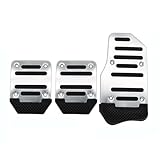 ✨【Einfach zu installieren】: Dieses Fußpedalpad ist einfach zu installieren. Dieses Pedalpolster lässt sich mit einem einfachen und schnellen Montagevorgang einfach am Bremspedal Ihres Fahrzeugs befestigen.
