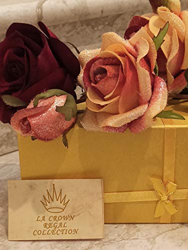 24K Gold Faberge Collectors Egg Pomegranate Jewelry Box Pomagrant Goodluck Gift 10Ct Swsarovski Diamonds Handmade Trinket Boxes House Warming Presents For Couple For New Home Decoration For House #TOP5