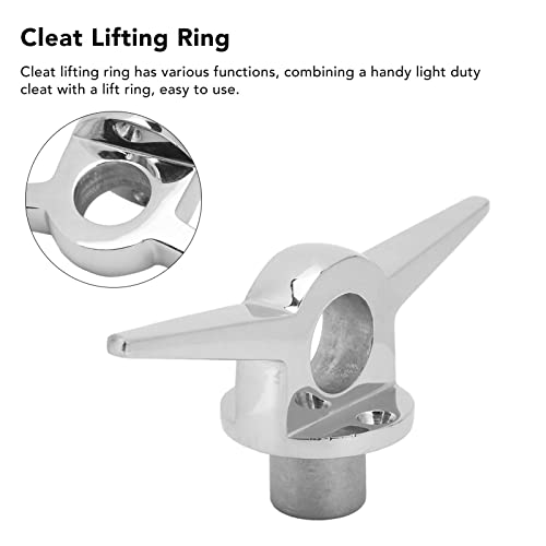 Lifting Ring With Cleat For Yachts Ships 6In Lifting Ring With Cleat 316 Stainless Steel Polishing High Strength #TOP2