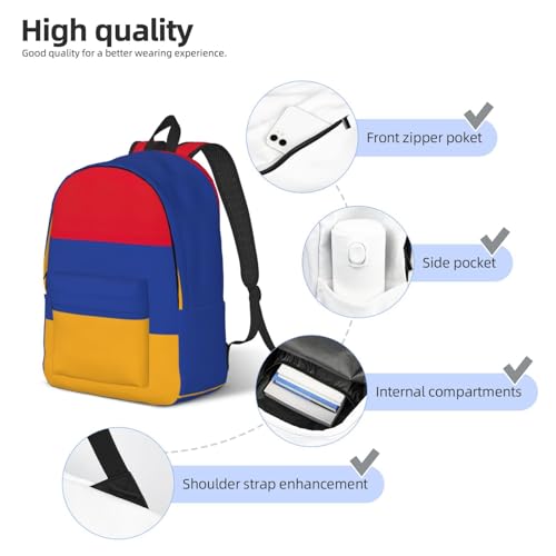 Sac à dos Arménie pour ordinateur portable, idéal pour les sorties de week-end - 5