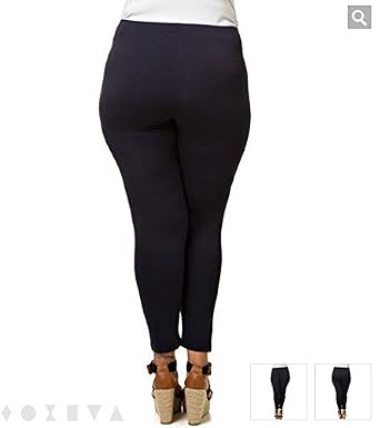 X-TWO Women's Basic Dark Blue Leggings Plus Size