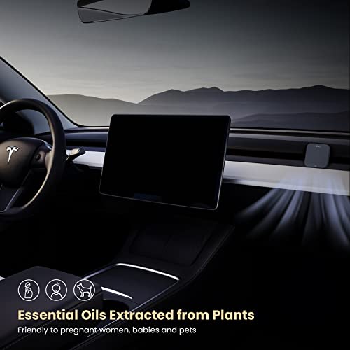 Jmey Car Air Fresheners Designed For Tesla Model 3/Model Y Vent Car Scents, 𝟐 𝐏𝐨𝐝𝐬 (𝟏𝟐𝟎 𝐃𝐚𝐲𝐬) Long Lasting Fragrance, Car Accessories Car Decor Essentials For Men Women - Naturally Sea Breeze Scent #TOP3