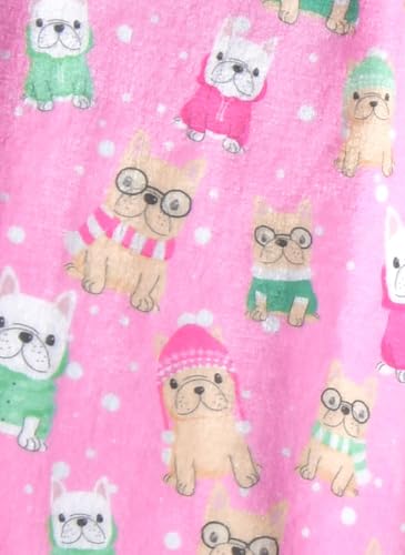 Image of iscream Big Girls Silky Soft Plush Fun Print Fleece Pants - Holiday Cheer Collection