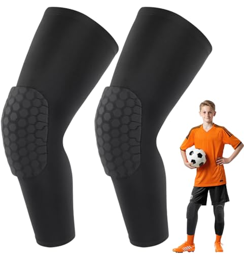 Kecartu coussinets compression genou enfants 2 pack L noir