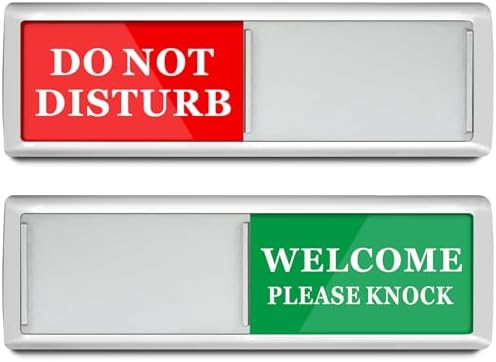 Sukh Office Door Sign - Do Not Disturb Meeting in Progress Slider Sign