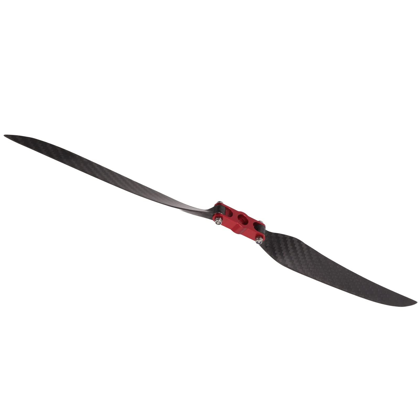 plplaaoo Hélices de avión RC Cuchillas Plegables de Fibra de Carbono Diseño aerodinámico de Alta eficiencia para Modelos de ala Fija Ajuste Universal 365 mm de Longitud Anillo Adaptador de