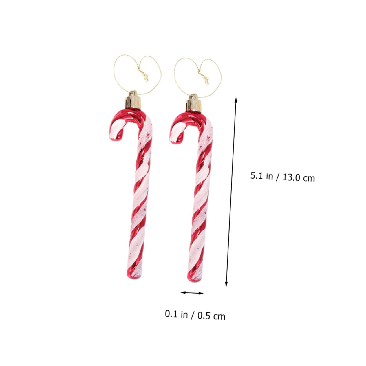 ABOOFAN 5sets Entzückende Weihnachten Baum Krücke Ornamente Festliche Hängende Weihnachten Kugeln Dekoration 6 Stücke * 5