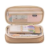 Henniu Estojo De Lápis De Grande Capacidade Escolar Caixa De Lápis Papelaria Bolso Com Zíper Para Escritório Armazenamento Doméstico Multicamadas Bolso De Armazenamento Presente Para Crianças