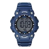Miykon Orologio militare da uomo, grande display, tattico, costruito con resina antiurto, impermeabile fino a 100 m, orologio sportivo digitale, super illuminante, cronometro, sveglia, doppio fuso