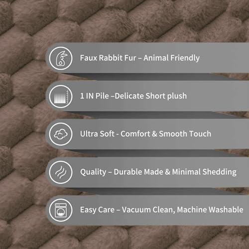 Image of Luxe Home Cushion Cover Super Soft Decorative Cushion Cover for Sofa, Bedroom, Living Room Cushion Cover 16 Inch x 16 Inch Cocoa-Pack of 1