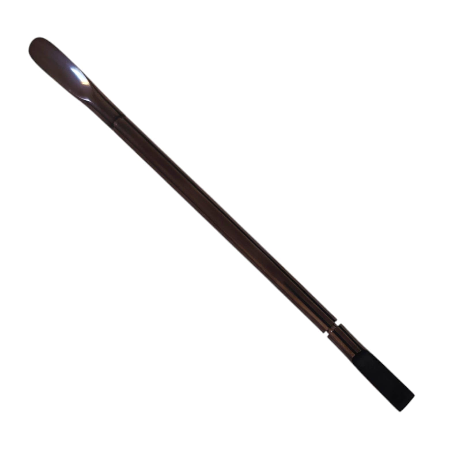 Professional Stainless Steel Cuticle Pusher, Dual-Ended, Matte Black - Image 2