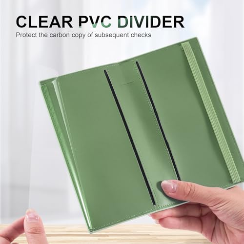 Save $3 on CASMONAL RFID Vegan Leather Checkbook Cover - Image 4