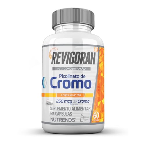 Revigoran Picolinato de Cromo 250 mcg - Alta Concentração - 60 cápsulas, Nutrends