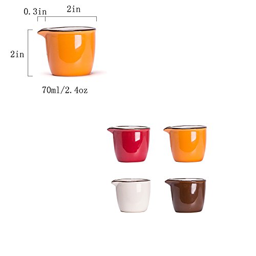 Choold SG_B078T9QG2V_US Colorful Mini Ceramic Creamer,Coffee Milk Creamer Pitcher/Serving Pitcher/Sauce Pitcher/Milk Creamer Jug thumb #1