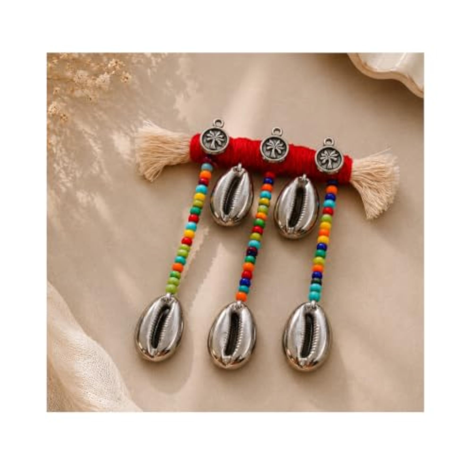 Handmade Boho Hair Pin with Colorful Beads
