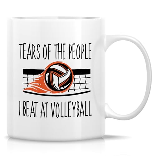 Retreez Volleyball Tears Mug 11oz Ceramic Coffee Cup