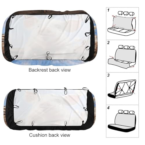 Fundas de asiento de coche lavables para mantener el banco trasero limpio y como nuevo 3