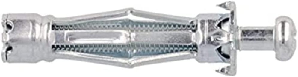 Molly m18015-xj Expansion Metal Cavity Wall Dowels with Screws M6, Gray, Set of 25 Pieces, Grey