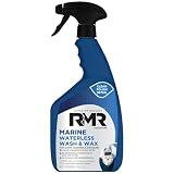 RMR Marine Waterless Wash & Wax, Heavy Duty Polishing Boat Cleaner & Protectant, Instant High-Gloss Shine & Protection, Scratch-Free, 24 Ounce Spray