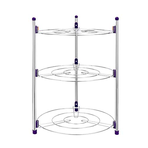 Estante de almacenamiento industrial independiente para cocina, estante esquinero y para ollas para ahorrar espacio, decoración moderna del hogar y fácil acceso a utensilios de cocina
