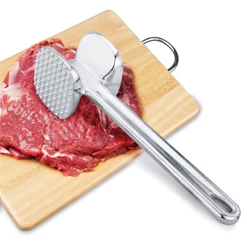 Marteau attendrisseur de viande – Maillet, maillet de cuisine double face | Aplatisseur de viande pour attendrir le steak, la volaille et les escalopes de poulet,...
