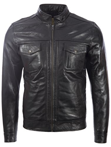 Aviatrix Herren Echtleder Biker-Mode-Jacke (2ZCV) Cover