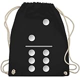 Mit Statement und Dominostein können Karnevalsbesucher oder Männer am Fasching überzeugen