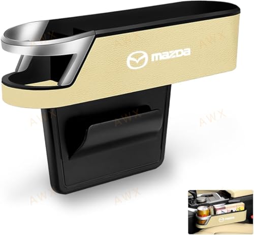 マツダ カーシート隙間収納ボックス 車用サイド収納ボックス CX-3/CX-4//CX-5/CX-8/アテンザ/アクセラ/デミオ 全シリーズ対応 シートサイドポケット 隙間埋め 収納ホルダー 携帯電話 飲み物 現金 カード 鍵 リモコンの大容量収納 隙間