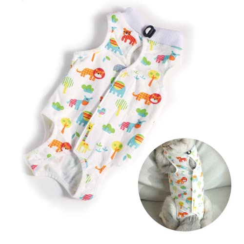 CGLRybO Katzenbody Nach Op Kastration Haustier-medizinisches chirurgisches Hemd Operationsgenesungsanzüge für Katzen Cover