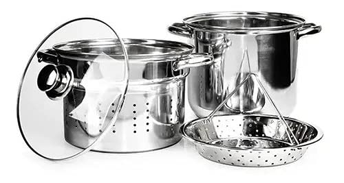Espagueteira Cuori Itália E Cozedor De Legumes Inox 7litros