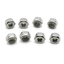 #4-40 UNC Nylon Insert Lock Nut, 18-8 Stainless Steel, Plain Pck of 100,by Fullerkreg