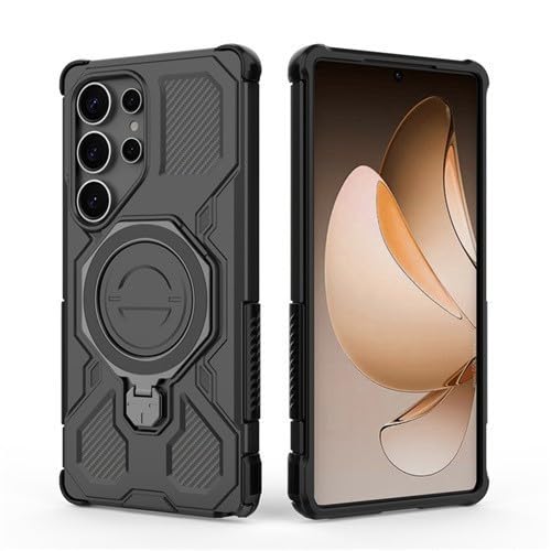 Coque Oppo Reno 13 5G noire rigide en silicone avec support intégré
