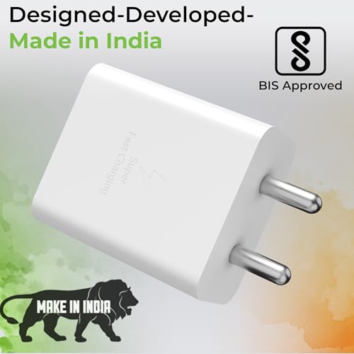 Image of ULTRAPROLINK 45W Super Fast Charger Adapter SFC 2.0|Compatible With Samsung Galaxy S25 /S24 /S23 /S22 /Ultra /Plus /Fe,Note 20 Series,Z Fold /Flip /S /A /F /M Series|Nothing & Pixel Phones|Type C PD 3.0,White