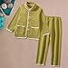 Kids Boys Girls Soft Sherpa Fleece Lounge Set Warm Winter 2 Piece Outfits Plush Jacket and Loose (Green, 4-5 Years)