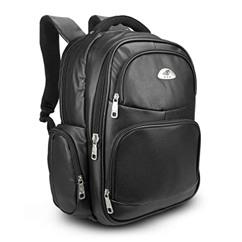 Mochila Notebook Masculina Grande Reforçada Confeccionada em Couro PU Resistente