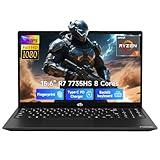 NIMO Gaming-Laptop, 15.6' Computer with AMD 8 Cores Ryzen 7 7735HS (Beat i7-12650H, Up to 4.75GHz), 16GB DDR5 1TB SSD Business Laptop with Radeon 680M Graphics, 100W Type-C, Backlit KB, Fingerprint