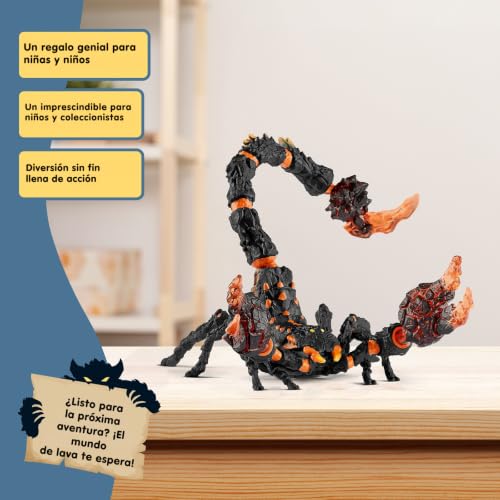 Miniatura 7 de Schleich Eldrador Creatures Escorpión De Lava 70142 Figura Monstruo Eldrador Pinzas Móviles Y Cola Venenosa Regalo Para Niños Y Niñas Desde 7 Años 21 X 14 X 14 Cm