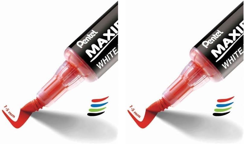 Marqueur tableau blanc feutre effaçable à sec Pentel Maxiflo Flex-Feel pointe 4,6 mm x8