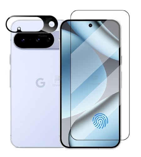 Image of WonRia [1+1 Tempered Glass Compatible with Google Pixel 10 5G with 3D Camera Lens Protector Guard 9H Hardness Screen Glass Protector- (Pack of 2)