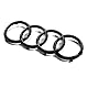 Audi 82A071801 Zeichen Kühlergrill Ringe Black Edition Emblem Blackline Logo Schwarz